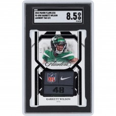 Garrett Wilson New York Jets 2023 Panini Flawless Laundry Tag Relic #FS-GWI #3/3 SGC Authenticated 8.5 Card Garrett Wilson New York Jets 2023 Panini Flawless Laundry Tag Relic #FS-GWI #3/3 SGC Authenticated 8.5 Card