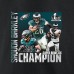 Футболка Saquon Barkley Philadelphia Eagles Super Bowl LIX Champions - Black