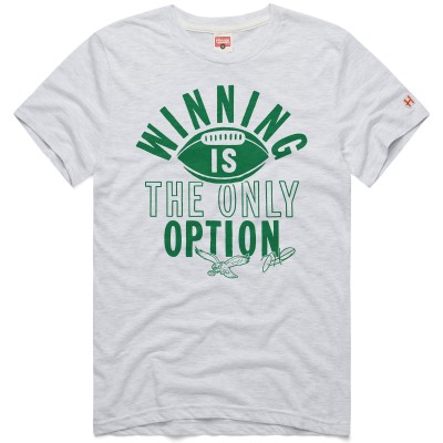 Футболка Jalen Hurts Philadelphia Eagles Homage Winning Is The Only Option Tri-Blend - Ash
