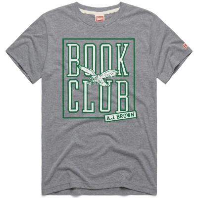 Футболка A.J. Brown Philadelphia Eagles Homage Book Club Tri-Blend - Gray