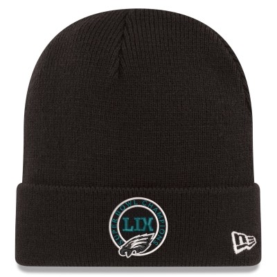 Шапка Philadelphia Eagles New Era Super Bowl LIX Champions - Black
