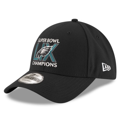 Бейсболка Philadelphia Eagles New Era Super Bowl LIX Champions 9FORTY - Black