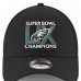 Бейсболка Philadelphia Eagles New Era Super Bowl LIX Champions 9FORTY - Black