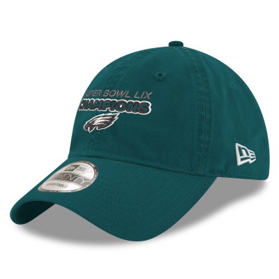 Бейсболка Philadelphia Eagles New Era Super Bowl LIX Champions 9TWENTY - Midnight Green
