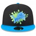 Бейсболка Detroit Lions New Era Black/Blue Nickelodeon Slime 9FIFTY Snapback