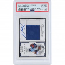 Tony Pollard Dallas Cowboys Autographed 2019 Panini National Treasures Crossover RPA #CRS-TP #5/99 PSA Authenticated 10 Rookie Card