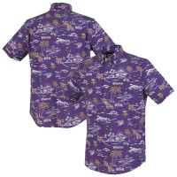 Minnesota Vikings Reyn Spooner Purple Kekai Performance Button-Down Shirt