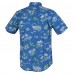 Seattle Seahawks Reyn Spooner Blue Throwback Kekai Performance Button-Down Shirt