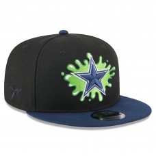 Бейсболка Dallas Cowboys New Era Black/Navy Nickelodeon Slime 9FIFTY Snapback