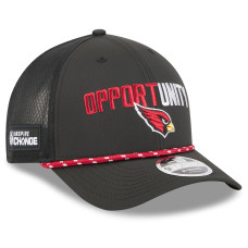 Бейсболка Arizona Cardinals New Era Black 2025 Inspire Change 9FORTY M-Crown