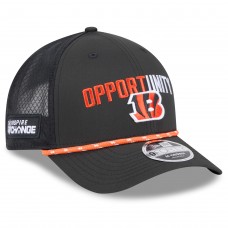 Бейсболка Cincinnati Bengals New Era Black 2025 Inspire Change 9FORTY M-Crown