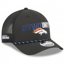 Бейсболка Denver Broncos New Era Black 2025 Inspire Change 9FORTY M-Crown