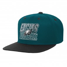Подростковая Philadelphia Eagles Outerstuff Green Midnight Team Gradient Deadstock Snapback Hat