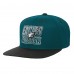 Подростковая Philadelphia Eagles Outerstuff Green Midnight Team Gradient Deadstock Snapback Hat