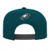 Подростковая Philadelphia Eagles Outerstuff Green Midnight Team Gradient Deadstock Snapback Hat