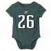 Малышам Philadelphia Eagles Saquon Barkley Nike Midnight Green Player Name & Number Bodysuit