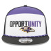 Бейсболка Baltimore Ravens New Era White/Black 2025 Inspire Change Split Panel 9FIFTY