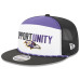 Бейсболка Baltimore Ravens New Era White/Black 2025 Inspire Change Split Panel 9FIFTY