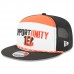 Бейсболка Cincinnati Bengals New Era White/Black 2025 Inspire Change Split Panel 9FIFTY Snapback