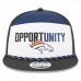 Бейсболка Denver Broncos New Era White/Black 2025 Inspire Change Split Panel 9FIFTY Snapback
