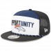 Бейсболка Denver Broncos New Era White/Black 2025 Inspire Change Split Panel 9FIFTY Snapback