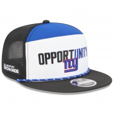 Бейсболка New York Giants New Era White/Black 2025 Inspire Change Split Panel 9FIFTY Snapback
