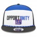 Бейсболка New York Giants New Era White/Black 2025 Inspire Change Split Panel 9FIFTY Snapback