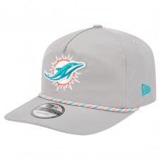 Miami Dolphins New Era Gray Rope 19TWENTY Hat