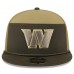 Бейсболка Washington Commanders New Era Dark Green 2025 Salute to Service Split Panel 9FIFTY Snapback