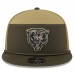 Бейсболка Chicago Bears New Era Dark Green 2025 Salute to Service Split Panel 9FIFTY Snapback