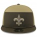 Бейсболка New Orleans Saints New Era Dark Green 2025 Salute to Service Split Panel 9FIFTY Snapback