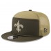 Бейсболка New Orleans Saints New Era Dark Green 2025 Salute to Service Split Panel 9FIFTY Snapback
