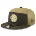 Бейсболка Pittsburgh Steelers New Era Dark Green 2025 Salute to Service Split Panel 9FIFTY Snapback