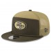 Бейсболка San Francisco 49ers New Era Dark Green 2025 Salute to Service Split Panel 9FIFTY Snapback