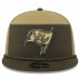 Бейсболка Tampa Bay Buccaneers New Era Dark Green 2025 Salute to Service Split Panel 9FIFTY Snapback