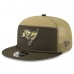 Бейсболка Tampa Bay Buccaneers New Era Dark Green 2025 Salute to Service Split Panel 9FIFTY Snapback