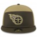 Бейсболка Tennessee Titans New Era Dark Green 2025 Salute to Service Split Panel 9FIFTY Snapback