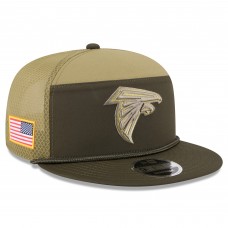Бейсболка Atlanta Falcons New Era Dark Green 2025 Salute to Service Split Panel 9FIFTY Snapback