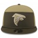 Бейсболка Atlanta Falcons New Era Dark Green 2025 Salute to Service Split Panel 9FIFTY Snapback
