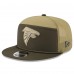 Бейсболка Atlanta Falcons New Era Dark Green 2025 Salute to Service Split Panel 9FIFTY Snapback