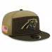 Бейсболка Carolina Panthers New Era Dark Green 2025 Salute to Service Split Panel 9FIFTY Snapback