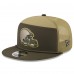 Бейсболка Cleveland Browns New Era Dark Green 2025 Salute to Service Split Panel 9FIFTY Snapback