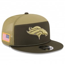 Бейсболка Denver Broncos New Era Dark Green 2025 Salute to Service Split Panel 9FIFTY Snapback