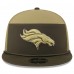 Бейсболка Denver Broncos New Era Dark Green 2025 Salute to Service Split Panel 9FIFTY Snapback