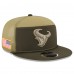 Бейсболка Houston Texans New Era Dark Green 2025 Salute to Service Split Panel 9FIFTY Snapback Бейсболка Houston Texans New Era Dark Green 2025 Salute to Service Split Panel 9FIFTY Snapback
