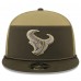 Бейсболка Houston Texans New Era Dark Green 2025 Salute to Service Split Panel 9FIFTY Snapback