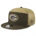 Бейсболка Green Bay Packers New Era Dark Green 2025 Salute to Service Split Panel 9FIFTY Snapback