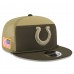 Бейсболка Indianapolis Colts New Era Dark Green 2025 Salute to Service Split Panel 9FIFTY Snapback