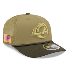 Бейсболка Los Angeles Rams New Era 2025 Salute to Service 9SEVENTY - Green