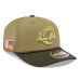 Бейсболка Los Angeles Rams New Era 2025 Salute to Service 9SEVENTY - Green